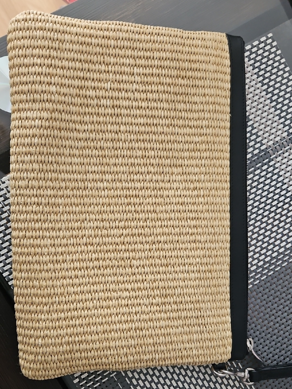Saint Laurent Rive Gauche Raffia Pouch - Picture 4 of 11